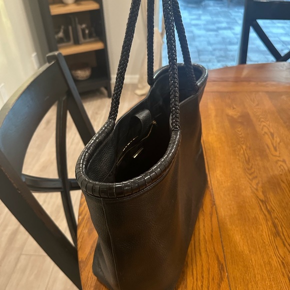 Tory Burch Textured Black Tote - Picture 6 of 9